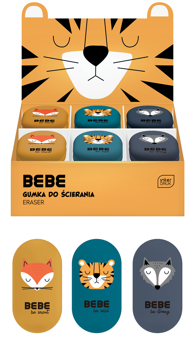 Gumka do ścierania oval BB Friends Boys BB Interdruk